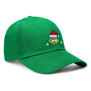 OEM ODM gorras de béisbol personalizadas al por mayor logotipo bordado personalizado 100% algodón 6 paneles estructurados sombreros de papá para eventos de Navidad - Product Image 2
