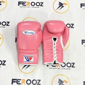 Latest Model Customized Pink Boxing Sparring Set <b>Hand</b> <b>Grips</b> Adjustable Wrist Strap Breathable Genuine Cowhide Leather Gloves - Product Image 2