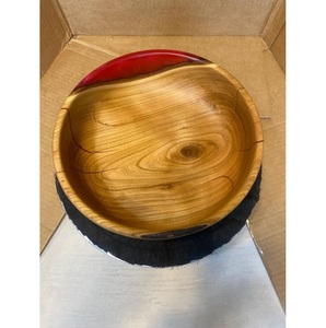 Tazón de madera y resina natural hecho a mano, diseño único de la India, para comida, fruta, regalos para familiares y amigos - Product Image 6