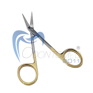 Tijeras Odontomed 2011 de Calidad Profesional para Cirugía, Fabricadas por Wilmer Converse, 4 Pulgadas, Anguladas sobre Carburo de Tungsteno Plano - Product Image 4