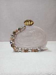 El mejor bolso de mano de resina para mujer, exquisito, hecho a mano, con cierre abierto, estilo de moda a bajo precio - Product Image 2