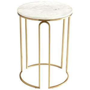 Table d'appoint sculptée en laiton, support en métal artisanal pour des améliorations de décoration intérieure haut de gamme - Product Image 3