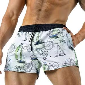 2025 <b>Men's</b> Casual Sportswear <b>Shorts</b> 100% Cotton Breathable Mesh Hip Hop Style Loose <b>Lounge</b> Fitness Pants - Product Image 6