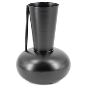 Jarrón de flores negro de Metal decorativo de estilo moderno, jarrones de hierro con estilo para decoración del hogar - Product Image 6