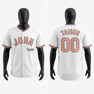 Premium 240gsm Polyester <b>Baseball</b> Jersey Solid Custom Tackle Twill Embroidery Breathable Anti-Bacterial Men's Short Sleeve Team - Product Image 1