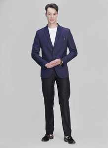 Proveedor Indio de Abrigos de Invierno Azules para Hombre, Cómodos, de Corte Clásico, para Uso Formal y Casual, Disponibles a un Precio Razonable - Product Image 3