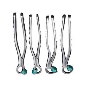 Ensemble de forceps d'extraction dentaire série standard 4 pièces + 20 tampons gratuits, acier inoxydable de haute qualité, manuel, certifié CE classe II - Product Image 2