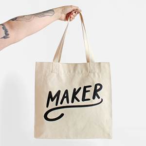 Sac fourre-tout en toile cirée élégant et spacieux en coton biologique pour femmes et filles - Product Image 4