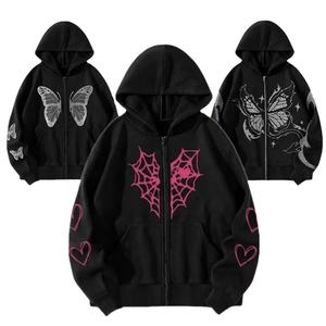 Oem de alta calidad 100% algodón ropa de hombre sudaderas con capucha sudaderas Streetwear Puff impresión Sudadera con capucha para hombres - Product Image 1