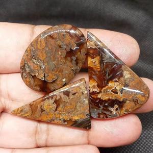 La mejor calidad Natural Aqua Stick Agate Cabochon 5-8mm para anillos personalizados Colgantes y piezas de colección - Product Image 1