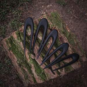 Classic Pin Elegant Vintage Buffalo Horn Hair Fork <b>Barrettes</b> & <b>Clips</b> Horn Hair Stick Features Stylish Horn - Product Image 1