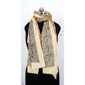 Women's Ethnic Cotton Handmade Block Printing Hijab Scarf Customizable Beach Sarong Wrap Shawl Winter Beach Wraps Pario - Product Image 5