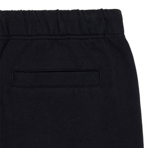 Classic Fleece <b>Black</b> <b>Shorts</b> for <b>Men</b> and Women Soft Comfortable Casual Everyday Wear Embroidered Solid Pattern for Lounging Gym - Product Image 4