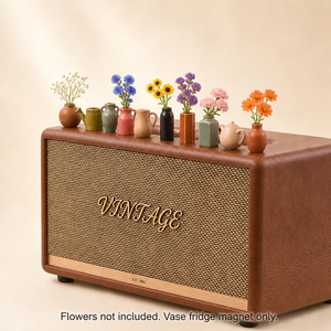 Mini vase en céramique mignon, aimant de réfrigérateur, pot de fleurs 3D, décoration étanche pour Pâques, remise de diplôme, cuisine, bureau, maison - Product Image 5