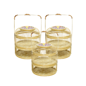 Cesta de bambú de alta calidad de Vietnam, producto superior, perfecta para bodas, eventos y regalos ecológicos - Product Image 1