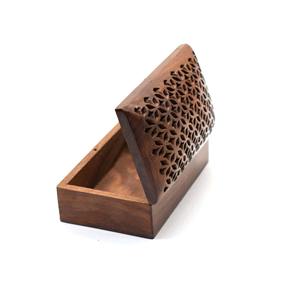 Organizador de caja de recuerdo de madera rústica personalizado para joyería, baratijas, artículos pequeños, regalos y decoración del hogar - Product Image 3