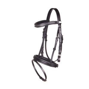 La bride a une belle bande de front légèrement incurvée avec de petits strass - Product Image 3