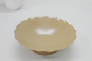 Bol de service sur pied à bords incurvés avec revêtement en poudre de qualité supérieure, design simple, prix bas, vaisselle pour la maison, l'hôtel et le restaurant - Product Image 2