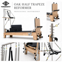 Studio Oak Wood Pilates Reformer Half Trapeze Set, commerciële kwaliteit, inclusief core bed, Cadillac en Reformer stoel opties