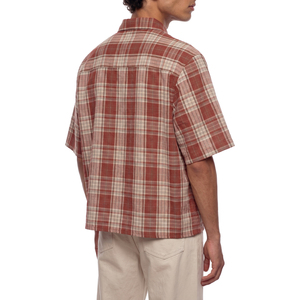 Camisa de Lino y Algodón a Cuadros de Manga Corta para Hombre, Corte Holgado, Cierre de Botón, hasta la Talla 6XL - Product Image 6