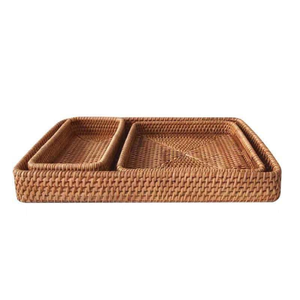 Plateau de service en rotin bon prix artisanat fait à la main pour servir de la nourriture taille personnalisée du fabricant du Vietnam - Product Image 4