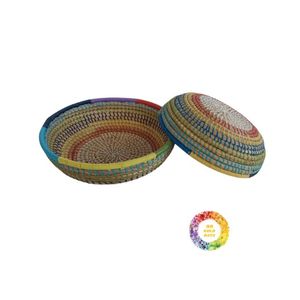 Handmade Seagrass <b>Wall</b> <b>Plates</b> Coastal & Bohemian Home Styling Accent - Product Image 1