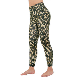 Legging 100% Polyester Spandex pour femme, pantalon moulant, Design personnalisé sans couture - Product Image 3