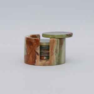 Custom Classic <b>Marble</b> <b>Coasters</b> with Logo Personalized Stone Drink Pads for Corporate Events Branding & Promotional Gifting - Product Image 5