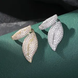 Bague Chevalière de Luxe Premium, entièrement sertie de diamants, style Hip Hop, plaquée or, avec Moissanite, pour Fête et Cérémonie - Product Image 1