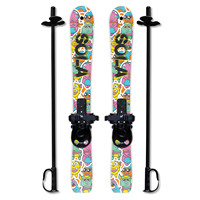 Skis de neige tout-terrain Sola Child - Construction en plastique durable, 3 livres, pour les enfants de 2 à 4 ans, longueur 69,22 cm, OEM