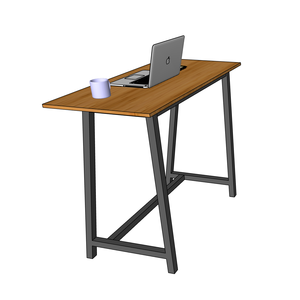 BFSTB008 StaBamboo 120x60cm Standing Computer <b>Desk</b> with Trapezoid Legs Assembly Required - Product Image 4