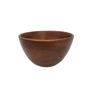 Bol de service en bois d'acacia de forme ronde fini naturel pour la table à manger de cuisine bols de service de nourriture faits à la main en vrac - Product Image 2