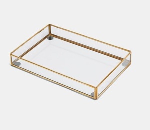 Handmade Commercial Buyers Wholesale Vintage Unique Best Selling <b>Tray</b> Lowest Price <b>Mirror</b> Serving <b>Tray</b> Made in India - Product Image 5