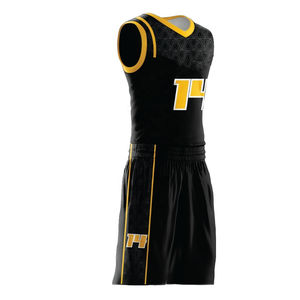 Uniforme de baloncesto hecho en Pakistán al por mayor, uniforme de baloncesto juvenil de Nuevo estilo personalizado - Product Image 2