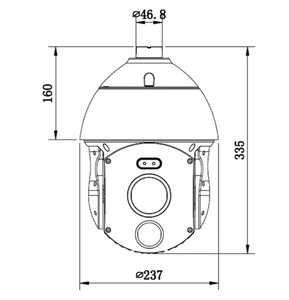 UV-GQ809-S8240 8MP 4k 40x Zoom quang học IR 200M PoE tốc độ cao quang phổ kép DOME PTZ máy ảnh - Product Image 6