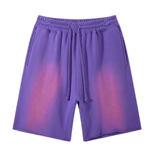 Premium Acid Wash Shorts Mens Summer Street Style Wholesale Acid Wash Cotton Shorts Men Custom Print Street Fashion OEM - Product Image 4
