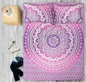 100% Cotton Bohemian Hippie Tapestry Mandala Bedding <b>Floral</b> Queen Twin Size Comforter Bed Room Decoration <b>Bedspread</b> Blanket - Product Image 3