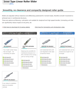 Deslizador de rodillo lineal de tipo interno OZAK de Japón, precio barato de 0,8 kg, venta al por mayor, guía de diseño compacto sin espacio libre - Product Image 3