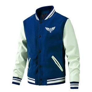 แจ็กเก็ตผ้าวูลคอตั้งสำหรับผู้ชายเสื้อแจ็กเก็ตทีมตัวแทนฤดูหนาวพิมพ์ลายแบบกำหนดเอง - Product Image 6