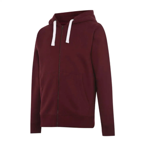 Personalizado de invierno impermeable de peso pesado Boxy doble cremallera de gran tamaño francés Terry Sudadera con capucha fabricante de algodón mezclado - Product Image 2