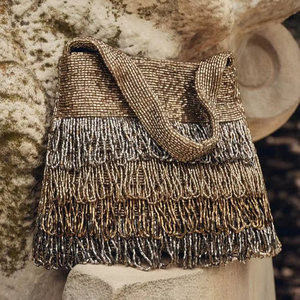 TENDANCE UNIQUE Style bohème broderie perle main pochette sacs à main fantaisie Design doublure en gros - Product Image 1