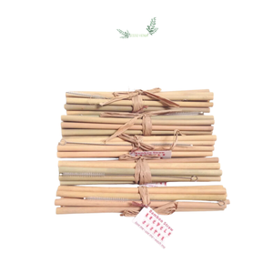 หลอดดูดทำจากไม้ไผ่ธรรมชาติ2025หลอดหลอดหลอดดูดทำมือไม้ไผ่ (หลอดเป็นมิตรต่อสิ่งแวดล้อม) - Product Image 1