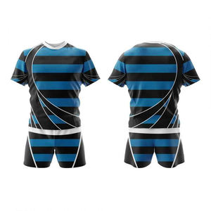 Uniforme de Rugby Transpirable para Equipos Deportivos OEM ODM, Nuevo Diseño Personalizado, MOQ Bajo, Uniforme de Rugby para Adultos - Product Image 1