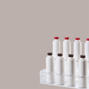 Transparent 8-Slot <b>Ladder</b> Display Stand with 45x25.5H21 cm for Storage Trays - Product Image 4