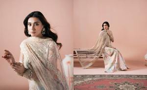 Trajes de invierno pakistaníes al por mayor, shalwar kameez de invierno al por mayor, diseños para mujer, trajes de organza bordados de diseñador. - Product Image 2