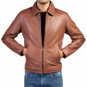 Chaqueta de Cuero de Moda para Hombre, Tallas Grandes Disponibles, Diseño Sólido, a un Precio Razonable - Product Image 3