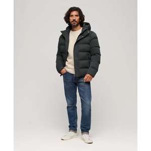 <b>Men's</b> Premium Casual Winter Puffer Jacket High Quality Down-Filled Waterproof Hood Stand Adjustable Zipper Closure OEM Coated - Product Image 4