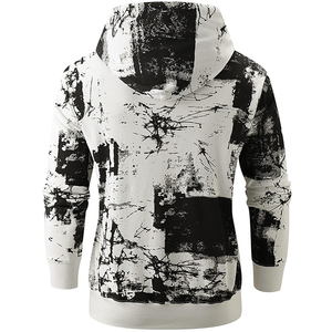 Sudadera con capucha teñida de mezcla de algodón de peso pesado al por mayor para hombre, ropa de invierno, cuello con capucha bordado con logotipo personalizado teñido liso - Product Image 4
