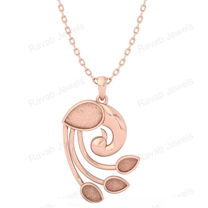 2025 Best Seller 25mm Paon Style Rhodium Fait À La Main En Argent Sterling 925 Collier Dames Inspiré Fine Jewelry Inde Souvenir - Product Image 2