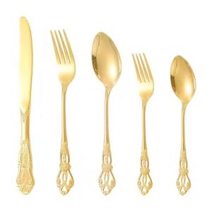 Juego de Cubiertos Clásico con Mango Plateado, Cubiertos de Acero Inoxidable Elegantes, Vajilla Duradera para Fiestas y Uso Diario - Product Image 4